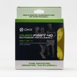 Onix Dura Fast 40 Outdoor Pickleball 4 Pack -Holabird Sports Store 360501 yel 1