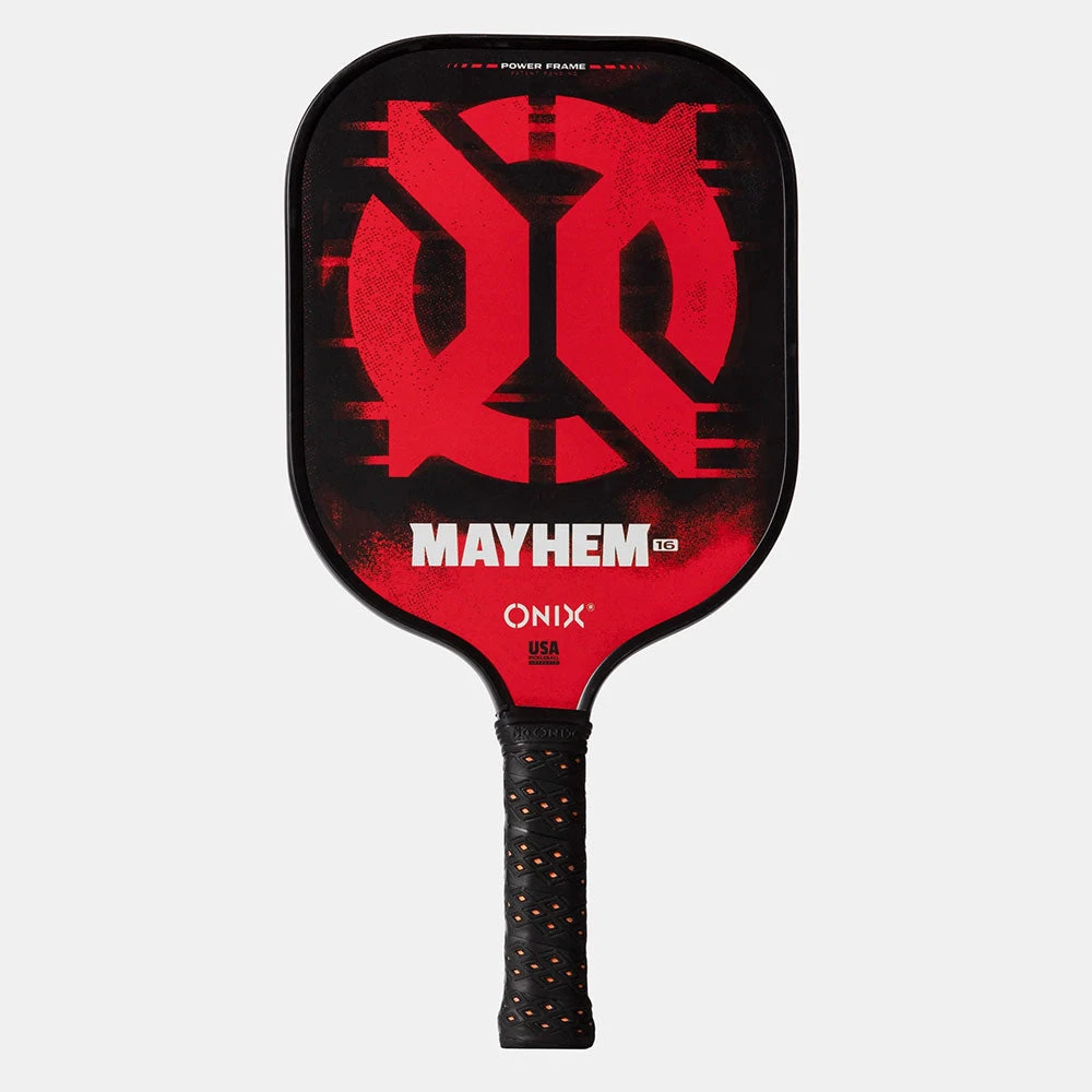 Onix Mayhem 16 Pickleball Paddle Orange/Black 1 Onix Mayhem 16 Pickleball Paddle Orange/Black