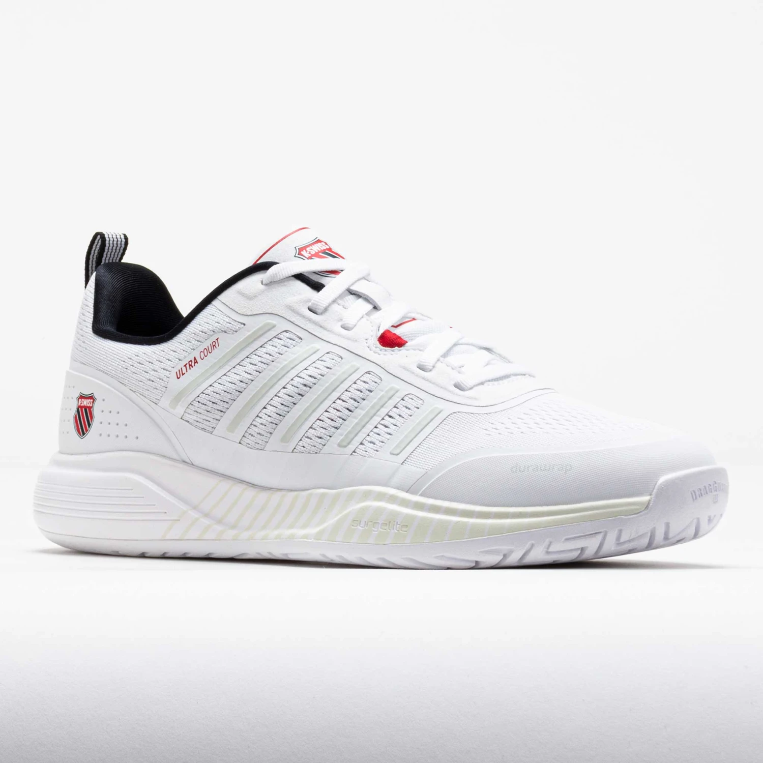 K-Swiss Ultra Court Men's White/Black/Mars Red 5 K-Swiss Ultra Court Men's White/Black/Mars Red - Image 5