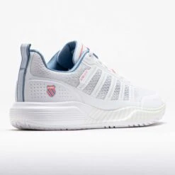 K-Swiss Ultra Court Women's White/Faded Denim/Dubarry -Holabird Sports Store 370235 6