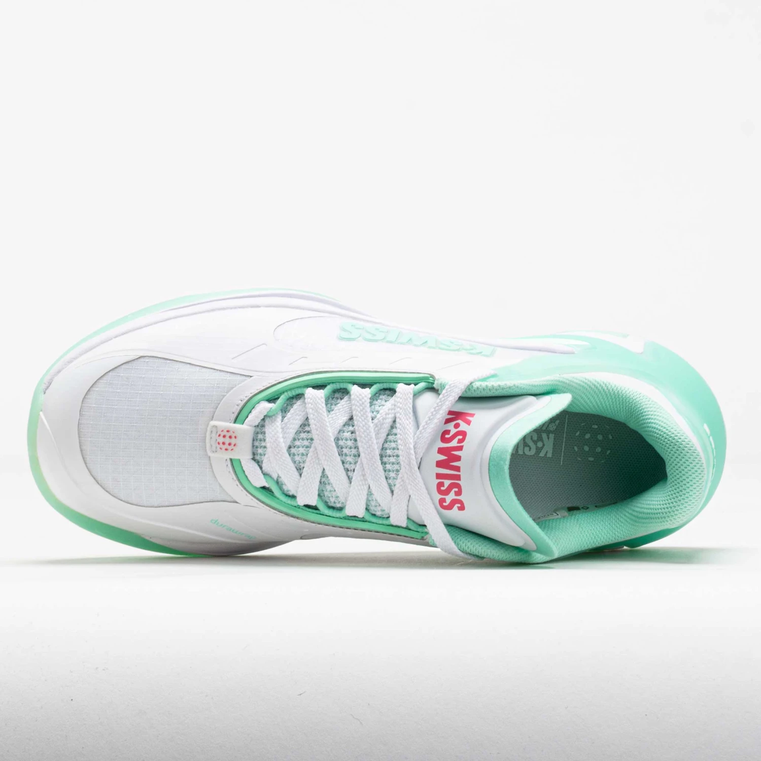K-Swiss K-Frame Pickleball Women's White/Neon Mint/Hot Neon Pink 3 K-Swiss K-Frame Pickleball Women's White/Neon Mint/Hot Neon Pink - Image 3