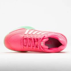 K-Swiss Express Light Pickleball Women's Pastel Pink/Neon Mint/White -Holabird Sports Store 370298 2