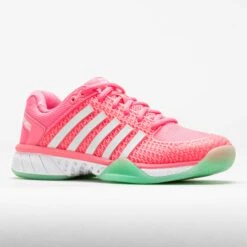K-Swiss Express Light Pickleball Women's Pastel Pink/Neon Mint/White -Holabird Sports Store 370298 5