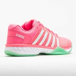 K-Swiss Express Light Pickleball Women's Pastel Pink/Neon Mint/White -Holabird Sports Store 370298 6