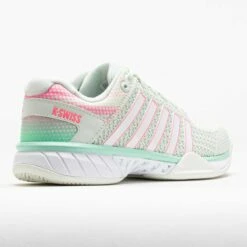 K-Swiss Express Light Pickleball Women's Ice/Honeydew/Neon Pastel Pink -Holabird Sports Store 370299 6
