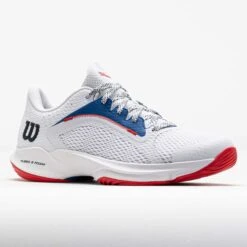 Wilson Hurakn 2.0 Women's White/Deja Vu Blue/Wilson Red -Holabird Sports Store 450017 5
