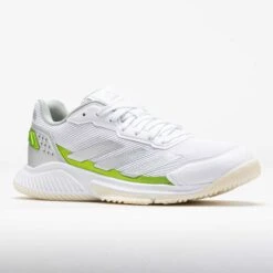 Adidas CourtQuick Women's White/Silver Metallic/Lucid Lemon -Holabird Sports Store 450035 5