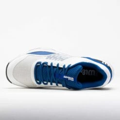 Wilson Hurakn Pro V2 Men's White/Deja Vu Blue/Black 8 Wilson Hurakn Pro V2 Men's White/Deja Vu Blue/Black -Holabird Sports Store 450071 2