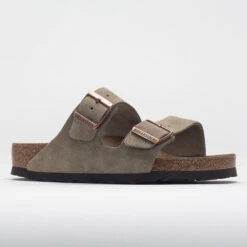 Birkenstock Arizona Suede Leather Regular Unisex Taupe -Holabird Sports Store 570683 5