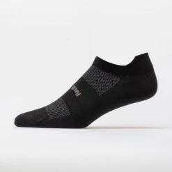Feetures High Performance Ultra Light Cushion No Show Tab Socks -Holabird Sports Store 650365 blk 1