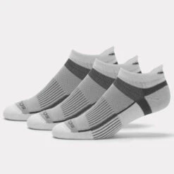 Saucony Inferno Ultralight No Show Socks 3 Pack -Holabird Sports Store 651194 100 1