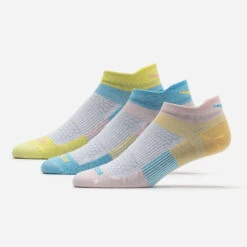 Saucony Inferno Ultralight No Show Socks 3 Pack -Holabird Sports Store 651194 630 1