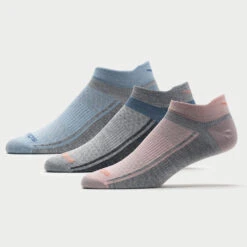 Saucony Inferno Ultralight No Show Socks 3 Pack -Holabird Sports Store 651194 680 1