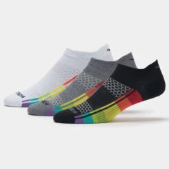 Saucony Inferno Ultralight No Show Socks 3 Pack -Holabird Sports Store 651194 905 1