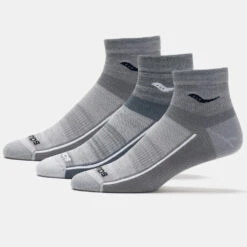 Saucony Inferno Ultralight Quarter Socks 3 Pack -Holabird Sports Store 651225 020 1