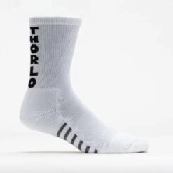 Thorlo Pickleball Light Cushion Crew Socks -Holabird Sports Store 651317 wht 2