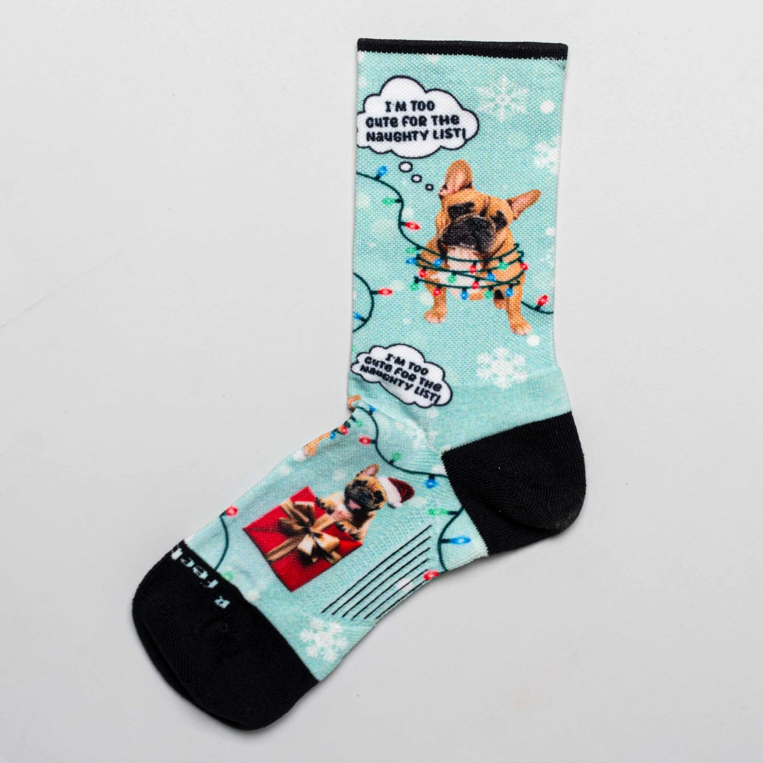 Feetures Elite Light Cushion Mini Crew Sock Santa Paws Edition 4 Feetures Elite Light Cushion Mini Crew Sock Santa Paws Edition - Image 4
