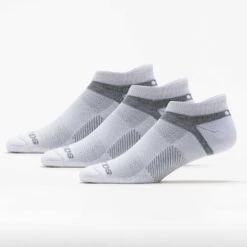 Saucony Inferno Cushioned No Show Tab Socks (3 Pack) -Holabird Sports Store 651403 101 1