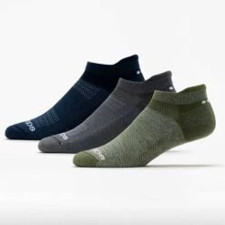 Saucony Inferno Cushioned No Show Tab Socks (3 Pack) -Holabird Sports Store 651403 402 1