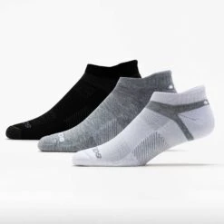 Saucony Inferno Cushioned No Show Tab Socks (3 Pack) -Holabird Sports Store 651403 902 1