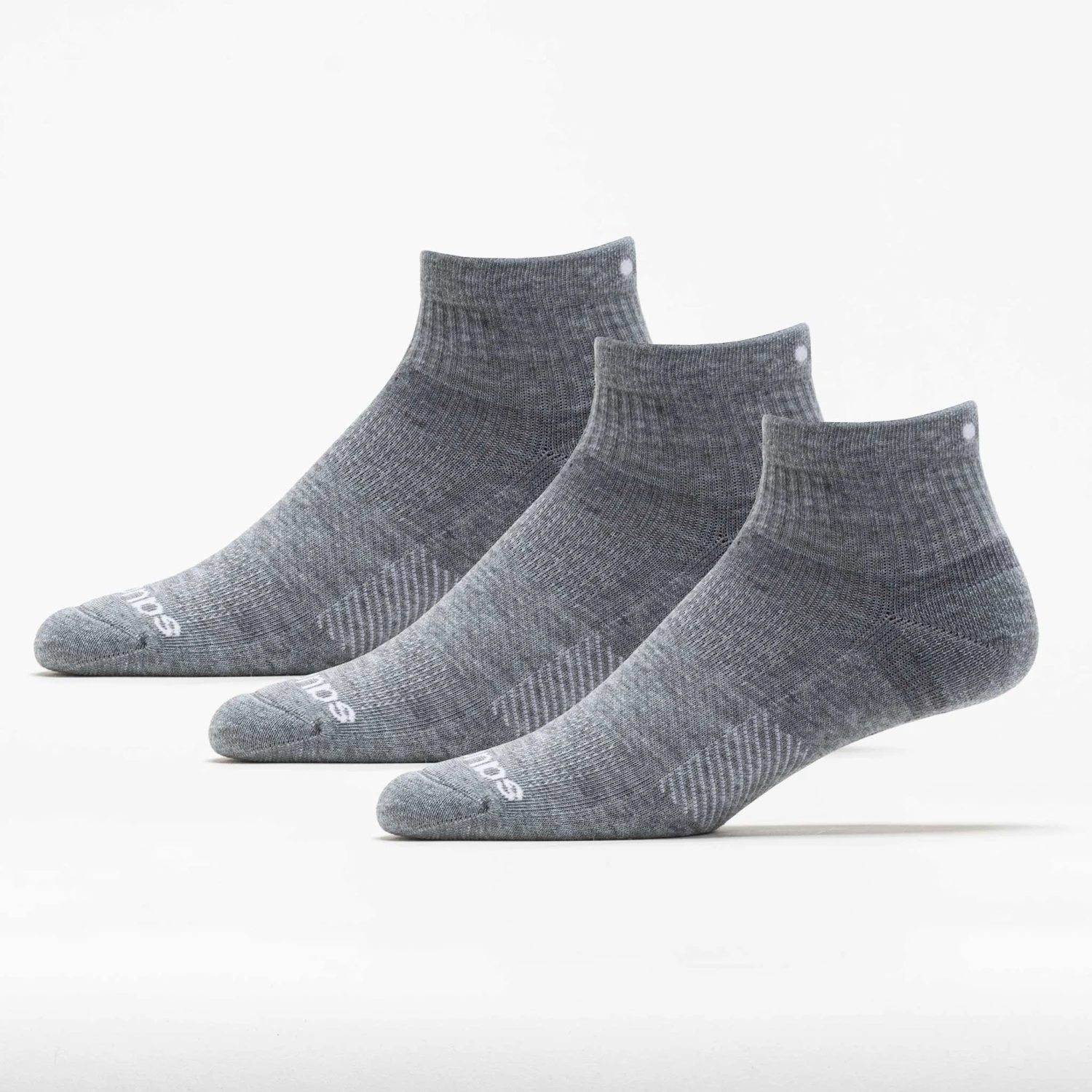 Saucony Inferno Cushioned Quarter Socks (3 Pack) 2 Saucony Inferno Cushioned Quarter Socks (3 Pack) - Image 2