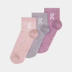 On Running On Logo Sock Mid (3 Pack) 24 On Running On Logo Sock Mid (3 Pack) -Holabird Sports Store 651413 324 1
