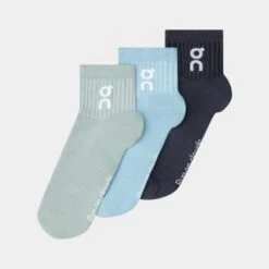On Running On Logo Sock Mid (3 Pack) 18 On Running On Logo Sock Mid (3 Pack) -Holabird Sports Store 651413 331 1