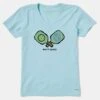 Life Is Good Keep It Simple Pickleball V-Neck Crusher Tee Women's 16 Life Is Good Keep It Simple Pickleball V-Neck Crusher Tee Women's -Holabird Sports Store 700633 754 1