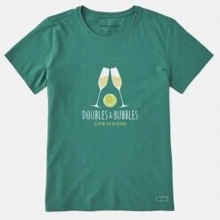 Life Is Good Doubles & Bubbles Crusher-Lite Tee Women's