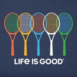 Life Is Good Tennis Spectrum Crusher-LITE Tee Women's -Holabird Sports Store 700655 947 2