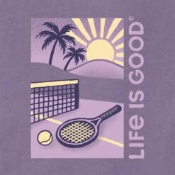 Life Is Good Tennis Court Beach Crusher Tee Women's 6 Life Is Good Tennis Court Beach Crusher Tee Women's -Holabird Sports Store 700665 297 3