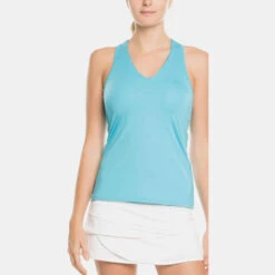 Lucky In Love V-Neck Tank With Bra Women's -Holabird Sports Store 758068 410 1
