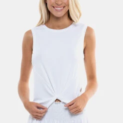 Lucky In Love Twist Front Tank Women's -Holabird Sports Store 758070 110 1