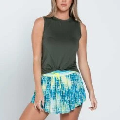 Lucky In Love Twist Front Tank Women's -Holabird Sports Store 758070 366 1