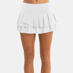 Lucky In Love Wavy Pleat Tier Skirt Women's 8 Lucky In Love Wavy Pleat Tier Skirt Women's -Holabird Sports Store 758083 110 1