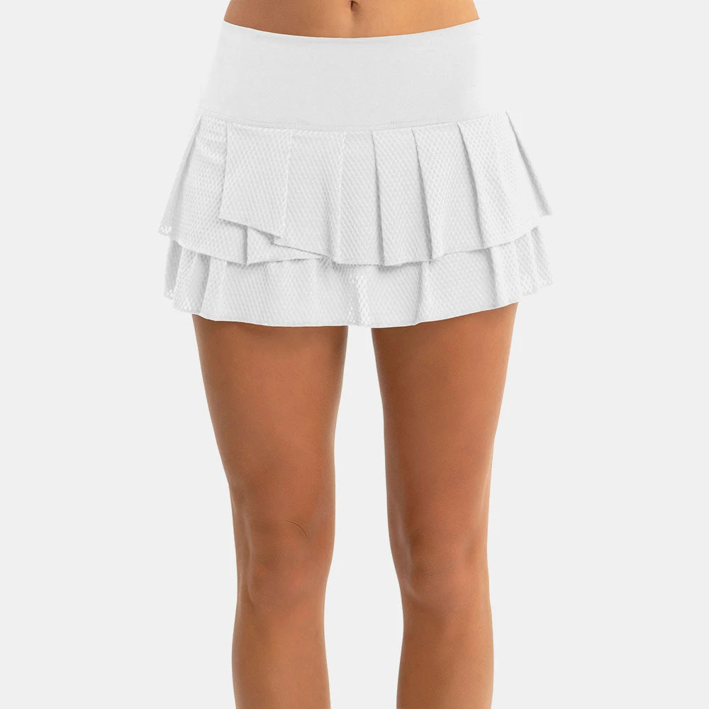 Lucky In Love Wavy Pleat Tier Skirt Women's 3 Lucky In Love Wavy Pleat Tier Skirt Women's - Image 3