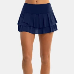 Lucky In Love Wavy Pleat Tier Skirt Women's 10 Lucky In Love Wavy Pleat Tier Skirt Women's -Holabird Sports Store 758083 401 1