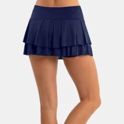 Lucky In Love Wavy Pleat Tier Skirt Women's 11 Lucky In Love Wavy Pleat Tier Skirt Women's -Holabird Sports Store 758083 401 2