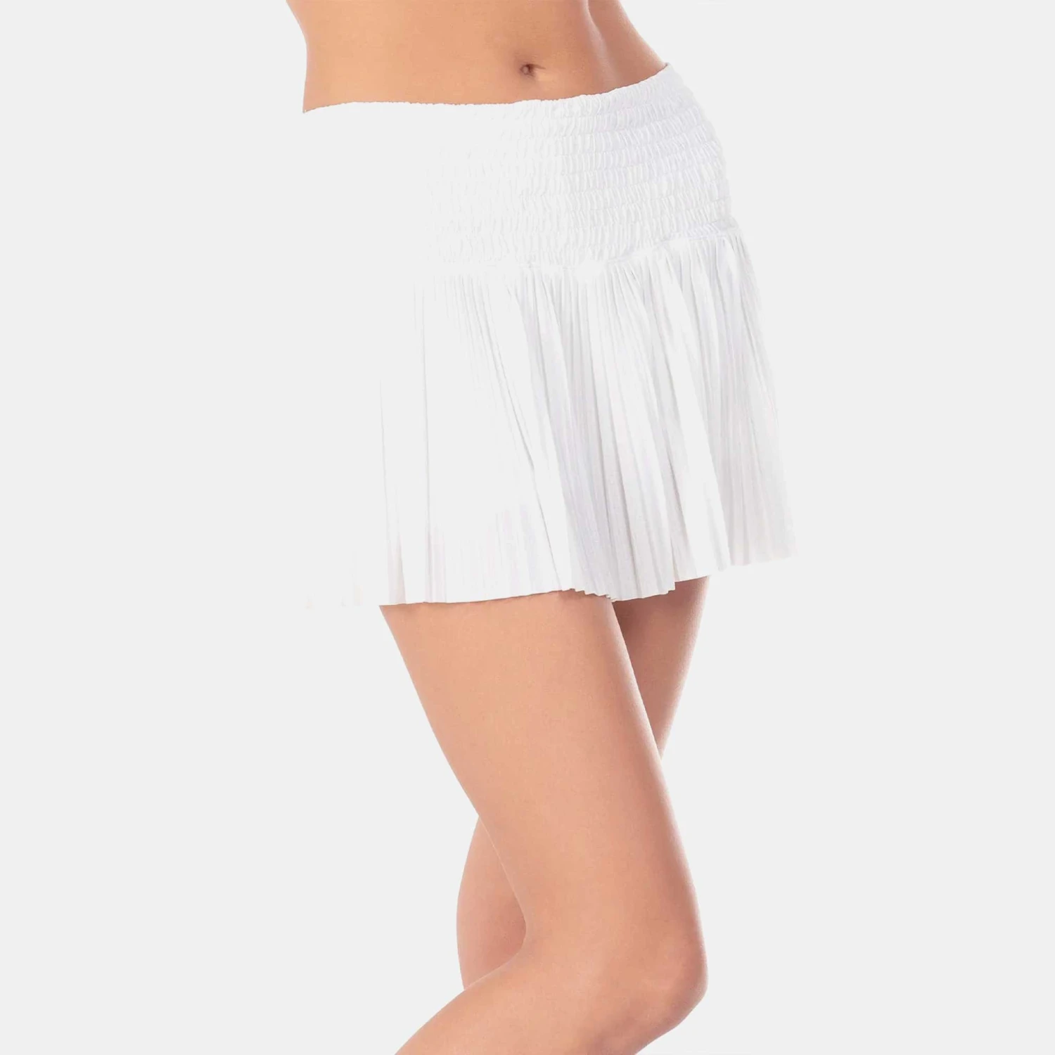 Lucky In Love Long Pleated Smocked Skirt Women's 3 Lucky In Love Long Pleated Smocked Skirt Women's - Image 3