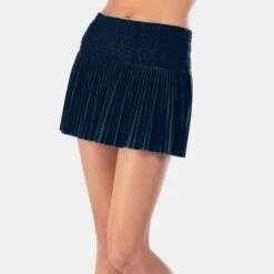 Lucky In Love Long Pleated Smocked Skirt Women's 10 Lucky In Love Long Pleated Smocked Skirt Women's -Holabird Sports Store 758387 401 1