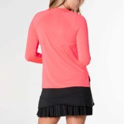 Lucky In Love LUV High Low Breezy Long Sleeve Women's 7 Lucky In Love LUV High Low Breezy Long Sleeve Women's -Holabird Sports Store 758403 647 2