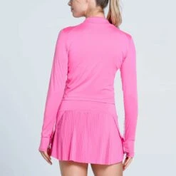 Lucky In Love Mock Neck Hip Fit Long Sleeve Women's -Holabird Sports Store 758489 695 2