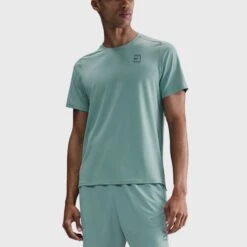 Nike Dri-FIT Advantage Short Sleeve Tennis Top Men's -Holabird Sports Store 758525 017 1