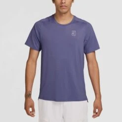 Nike Dri-FIT Advantage Short Sleeve Tennis Top Men's -Holabird Sports Store 758525 527 1