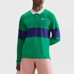 Nike Dri-Fit Advantage Roland Garros Slam Long Sleeve Polo Men's 10 Nike Dri-Fit Advantage Roland Garros Slam Long Sleeve Polo Men's -Holabird Sports Store 758546 324 1