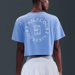 Nike Dri-Fit Slam Short Sleeve Crop Tee Women's -Holabird Sports Store 758576 494 2