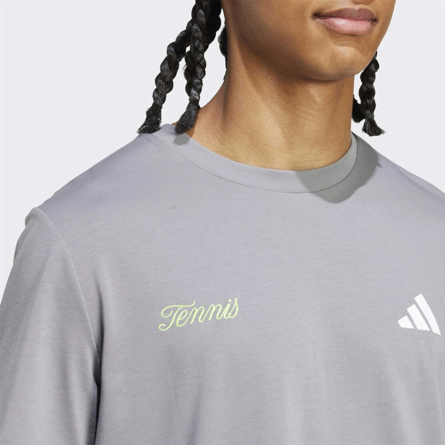 Adidas Tennis Apple Graphic Tee Men's 3 Adidas Tennis Apple Graphic Tee Men's - Image 3