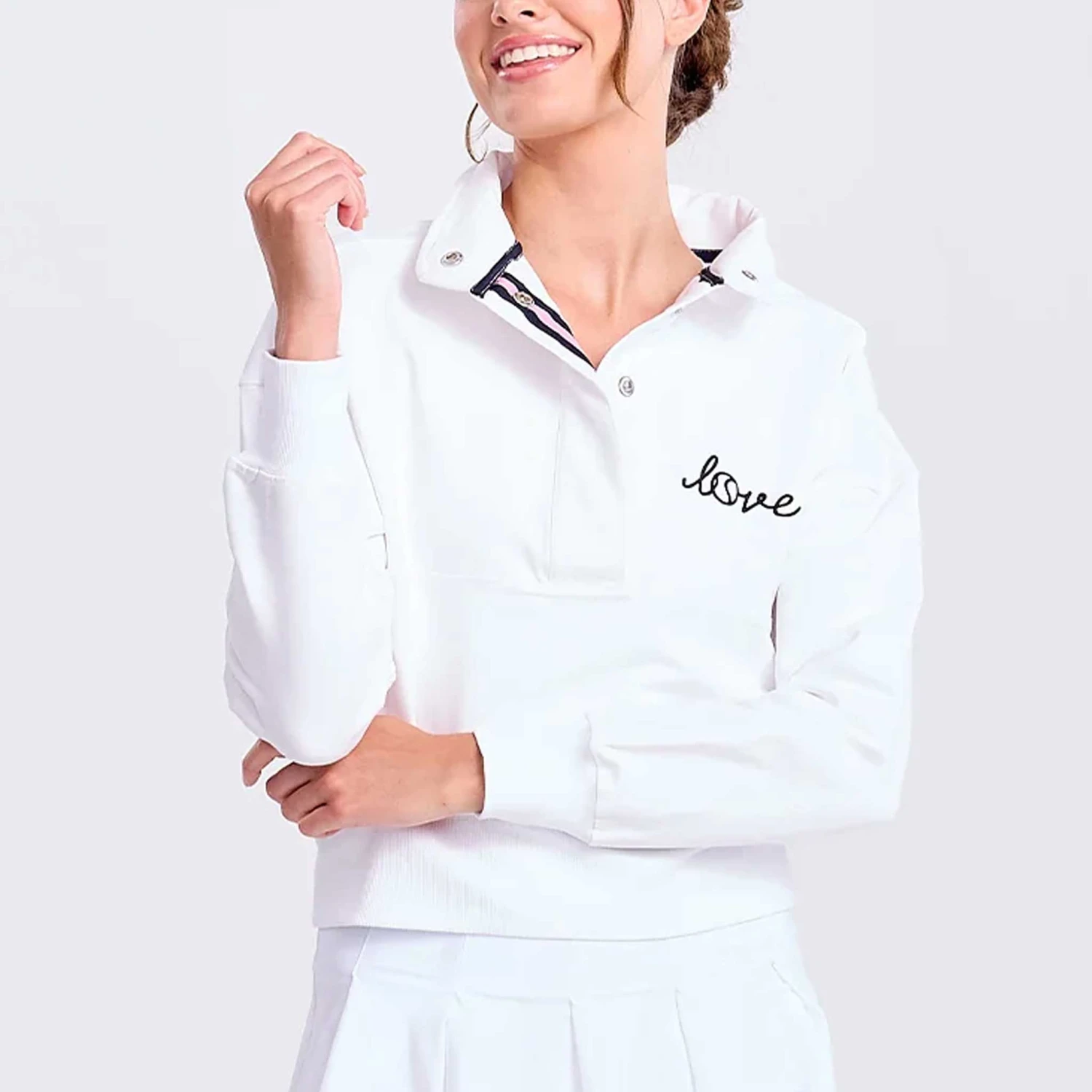 Ame & Lulu Tennis Warmup Pullover Women's 1 Ame & Lulu Tennis Warmup Pullover Women's