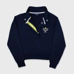 Ame & Lulu Tennis Warmup Pullover Women's 10 Ame & Lulu Tennis Warmup Pullover Women's -Holabird Sports Store 758627 310 2